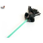 BravoStick Protea - pastel green shaft / black tassels