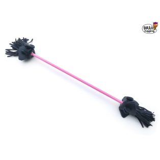 BravoStick Protea - pastel pink shaft / black tassels