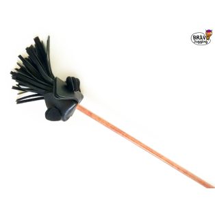 BravoStick Protea - marble orange shaft / black tassels