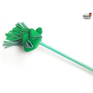 BravoStick Protea - pastel green shaft / green tassels