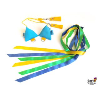 Bravo Ribbon Poi - turquoise