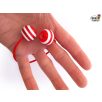 Bravo FingerPoi Begleri - red-white stripes