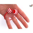 Bravo FingerPoi Begleri - red-white stripes