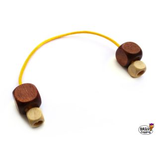 Bravo FingerPoi Begleri - wooden double cube