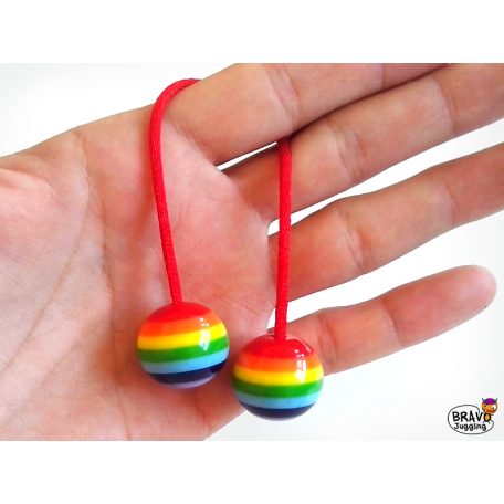 Bravo FingerPoi Begleri Pro - rainbow stripes